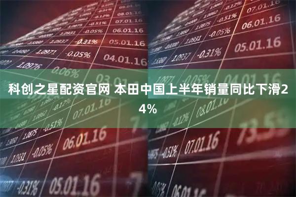 科创之星配资官网 本田中国上半年销量同比下滑24%
