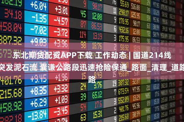 东北期货配资APP下载 工作动态 | 国道214线突发泥石流 囊谦公路段迅速抢险保通_路面_清理_道路